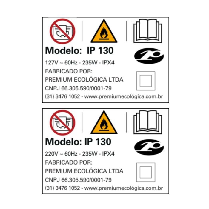 Chocadeira IP 130 (130 Ovos) controle digital de temperatura