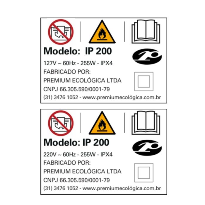 Chocadeira IP 200 (200 Ovos) Controle Digital de temperatura