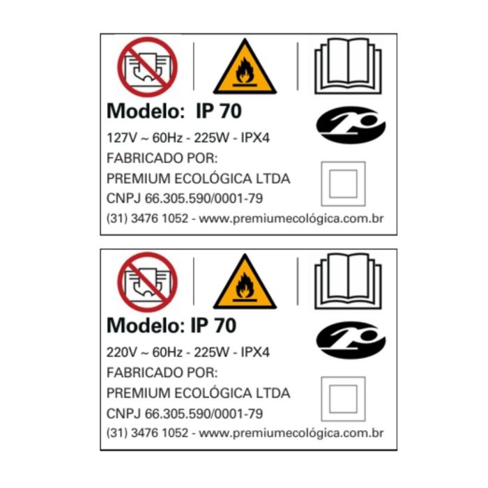 Chocadeira IP 70 (70 Ovos) controle digital de temperatura