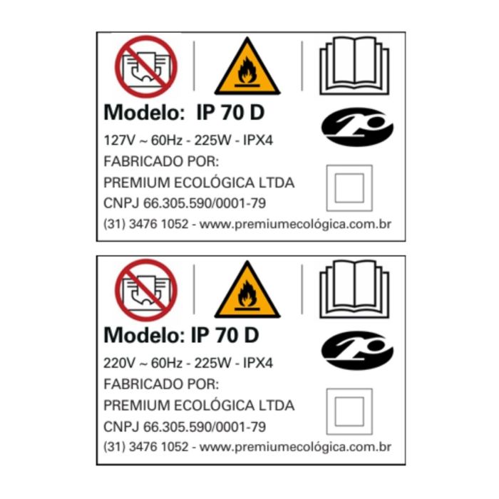 Chocadeira IP 70 (70 Ovos) CONTROLE DIGITAL DE TEMPERATURA E UMIDADE