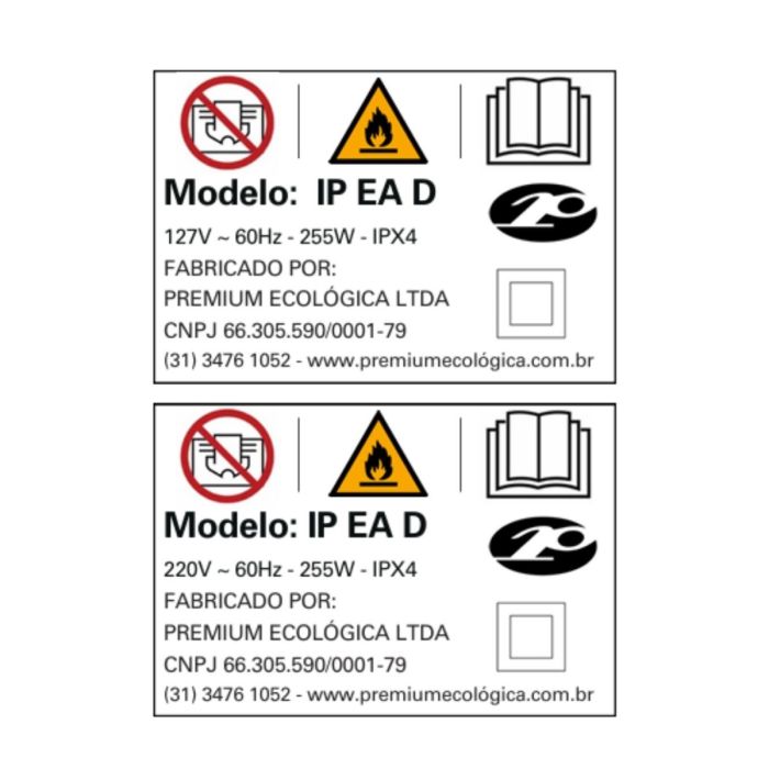 Chocadeira IP EA (Ema e Avestruz) controle digital de temperatura e umidade