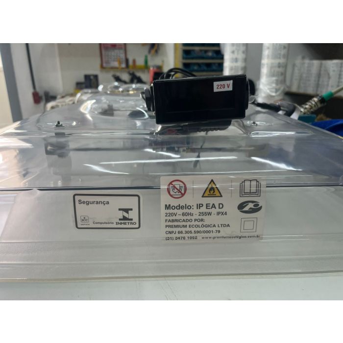 Chocadeira IP EA (Ema e Avestruz) controle digital de temperatura e umidade