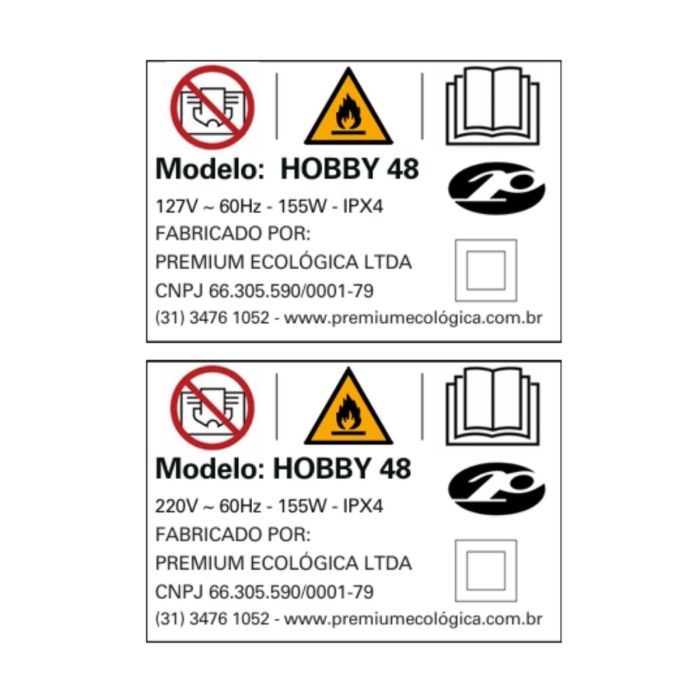 Chocadeira Hobby 48  (48 Ovos) controle digital de temperatura