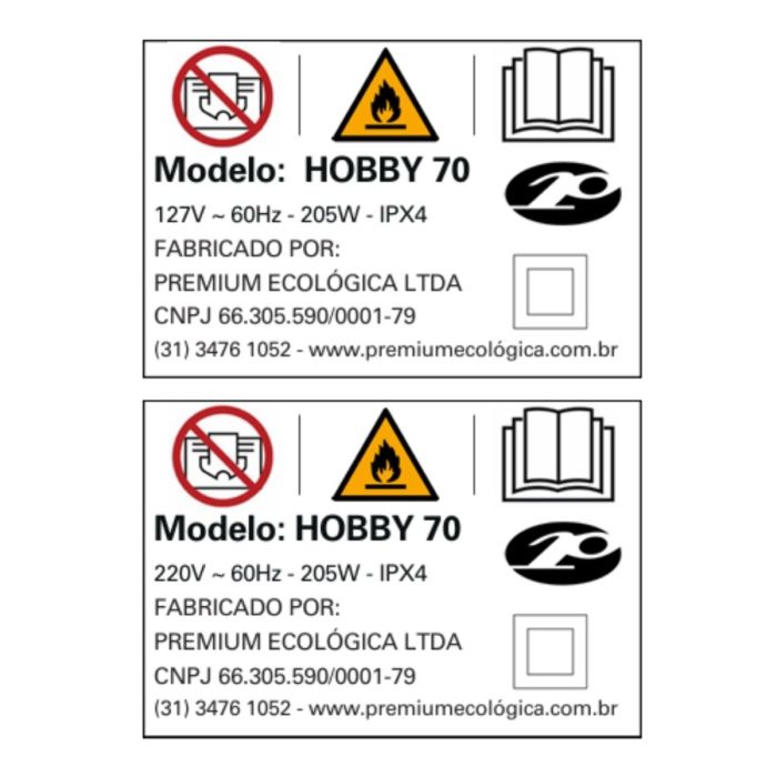 Chocadeira Hobby 70  (70 Ovos) controle digital de temperatura