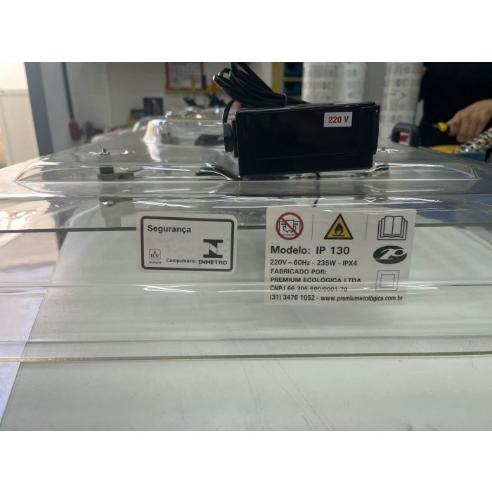 Chocadeira IP 130 (130 Ovos) controle digital de temperatura