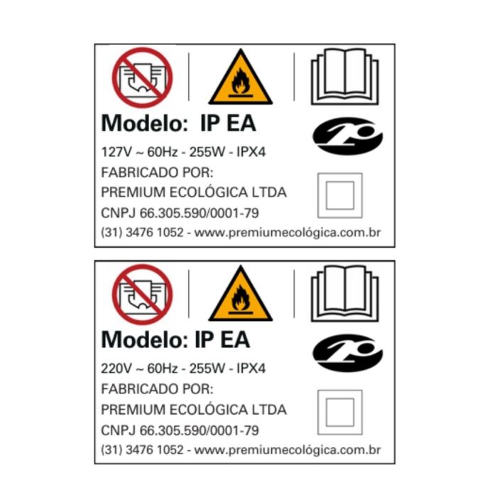 Chocadeira IP EA (Ema e Avestruz) controle digital de temperatura