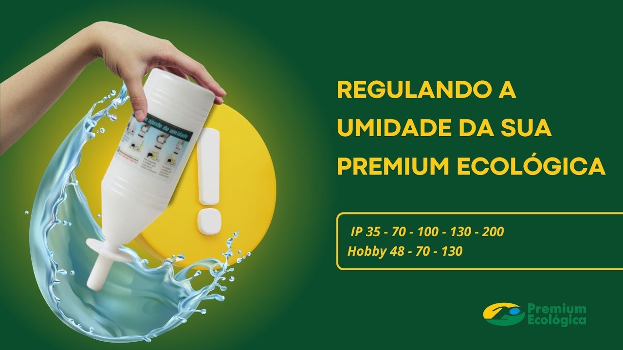 Regulagem de umidade em chocadeira Premium Ecológica